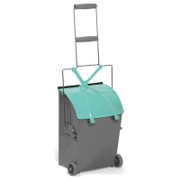 Semtuvėlis su ratukais, 230x940 mm, pilkas, žalias, TTS