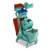 Vežimėlis Nick Plus 110, 1x28 l, 790x520x1140 mm, žalias, TTS