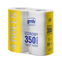 Tualetinis popierius Economy 350T, 4rolls Grigeo