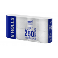 Tualetinis popierius Grite Super 250T, 8 rolls, Grigeo