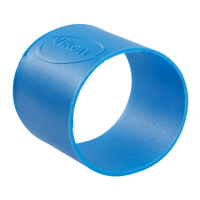 Guminiai žiedai 5 vnt, Ø40 mm, mėlyni, Vikan
