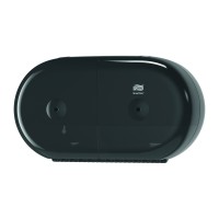 Tork SmartOne® dviejų tualetinio popieriaus ritinėlių dozatorius, juodas, T9, Tork